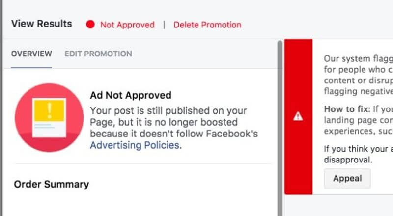 Sửa lỗi facebook xét duyệt quảng cáo lâu