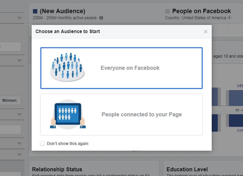 Áp dụng công cụ facebook insights audience