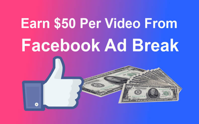 điều kiện bất kiếm tiền facebook ad break